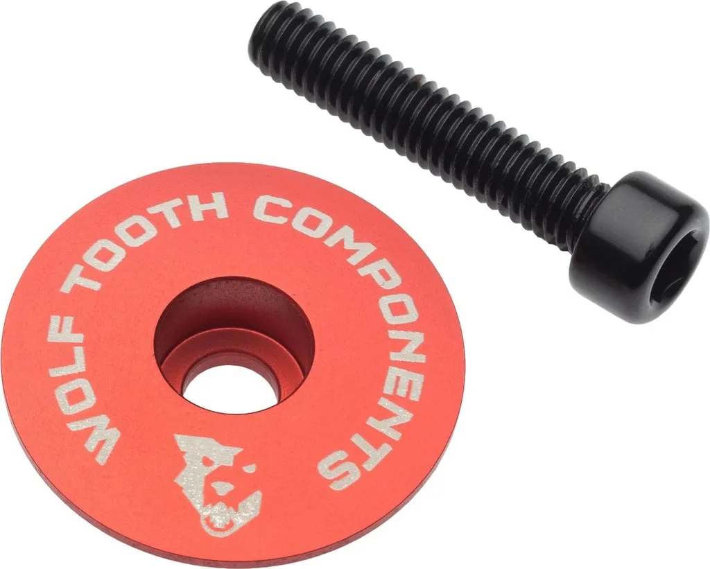 Wolf Tooth Ultralight Flat Plug avec Vis Rouge - STEMCAPRED1 pour Potence