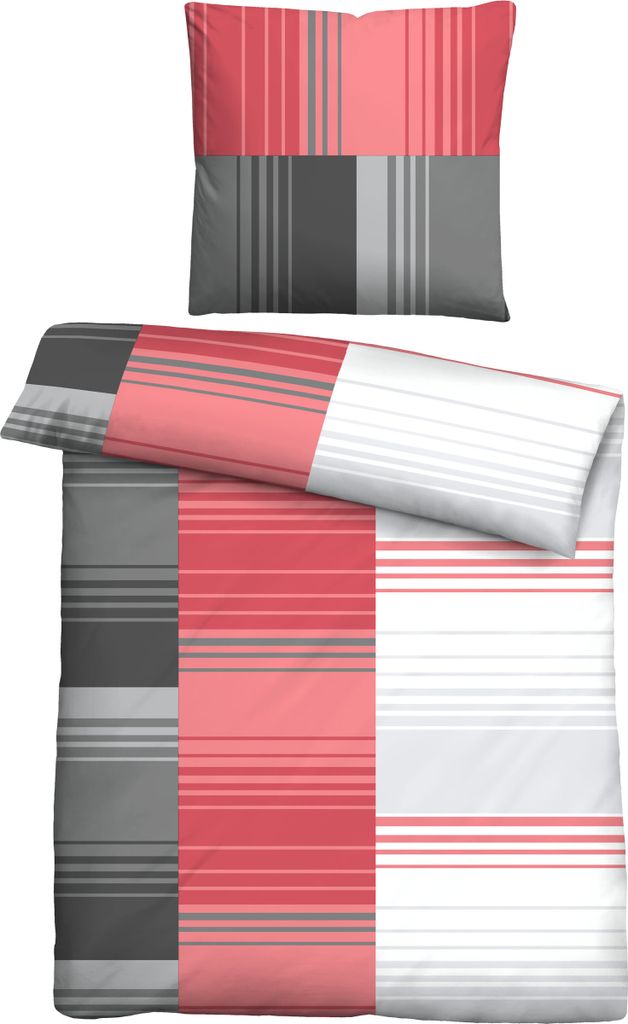 Bettwäsche Baumwolle Renforce Gestreift Castell