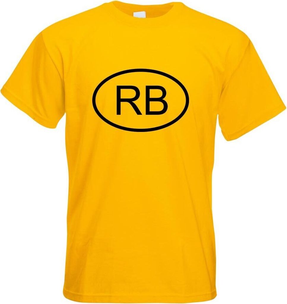 Kiwistar - T-Shirt - gelb - Botswana RB Motiv Bedruckt Funshirt Design Print - mit Motiv Bedruckt - Funshirt Design - Sport - Freizeit - Herren - M