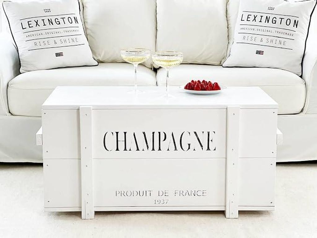 Vintage meubel: salontafel/kistentafel in shabby chic Productafbeelding 