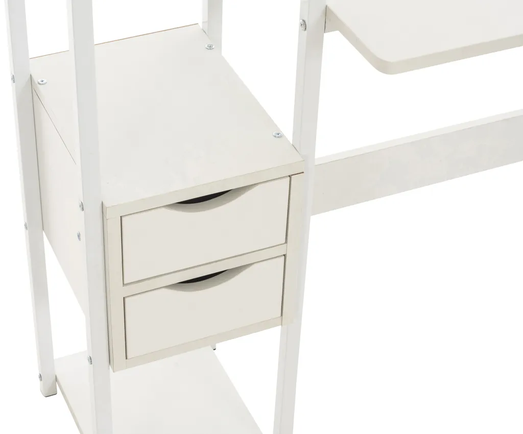 Bureau Informatique Widnes, Console de Travail Blanche Multi-Usage