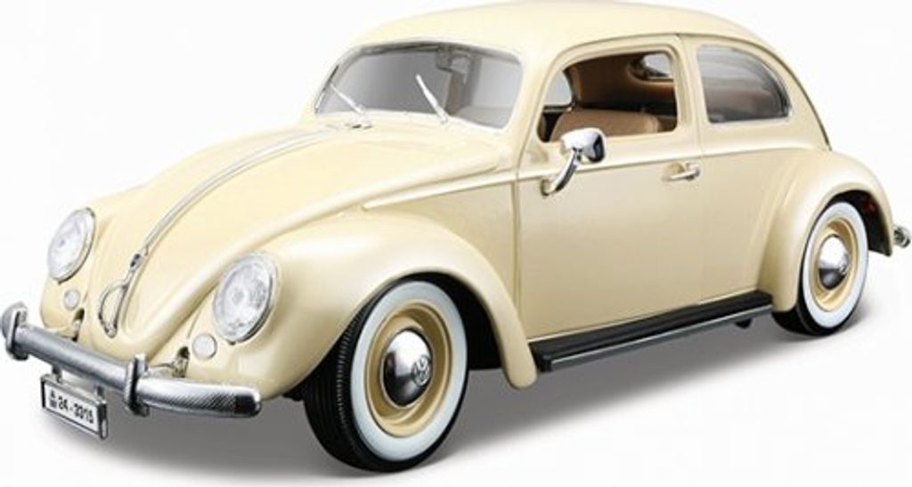 Coccinelle Volkswagen 1955 Beige Crème Burago 1/18 – Miniature Occasion