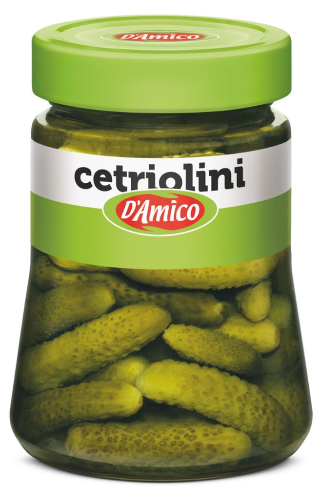 Cornichons miniatures marinés, 300 g, marque D'Amico Image du produit 