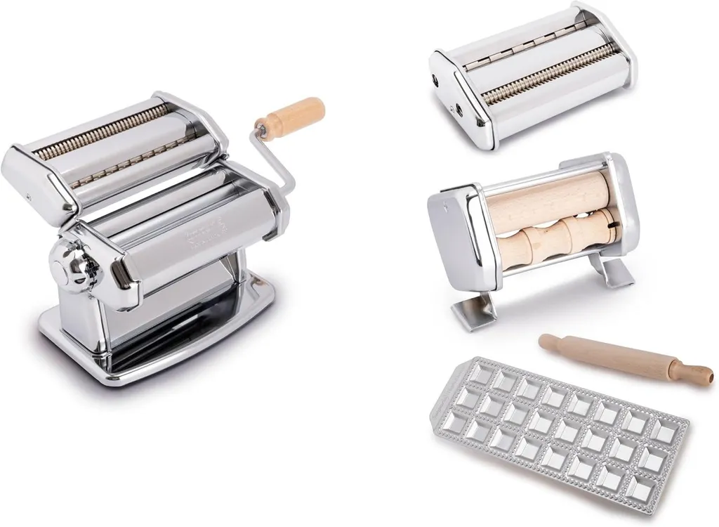 Machine à Pâtes Imperia avec MilleGnocchi et Moule Raviolis en Acier