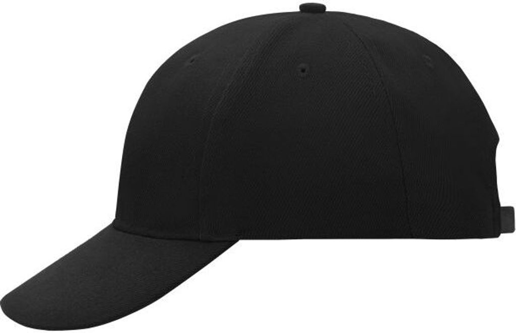 Klassisches Cap mit laminierten Frontpanels black, Gr. one Produktbild 
