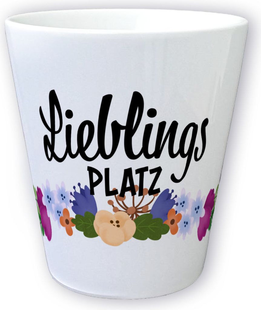 Lieblingsplatz Blumentopf aus Keramik
