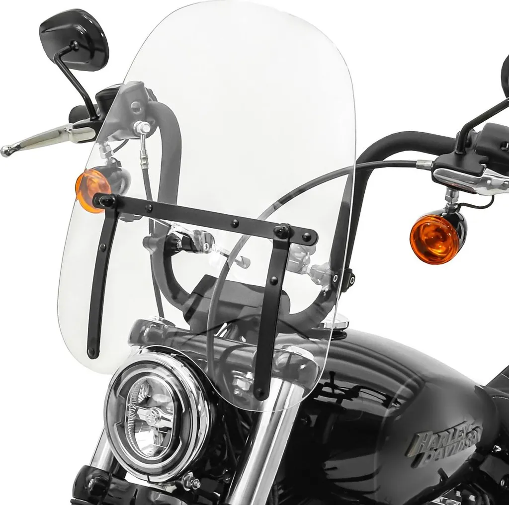 Pare-brise Moto anti-fatigue pour Chopper Cruiser Fatigué du Vent