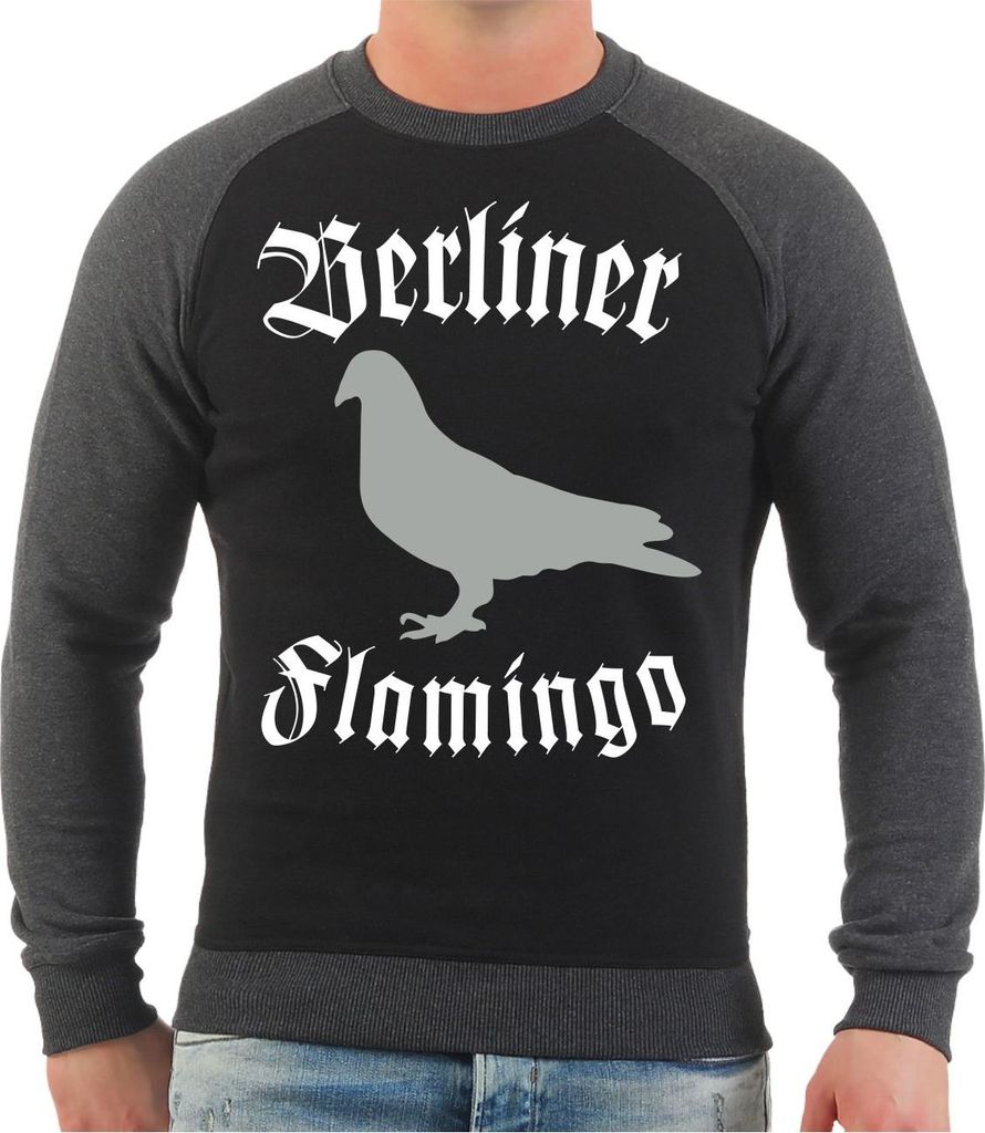 Herren Sweatshirt Berliner Flamingo