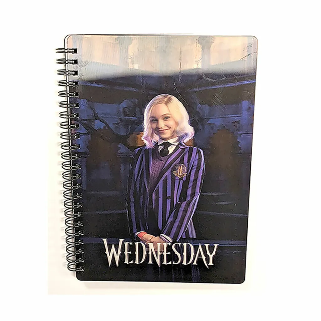 Journal de Bord Mercredi Addams avec Effet 3D pour Études et Loisirs