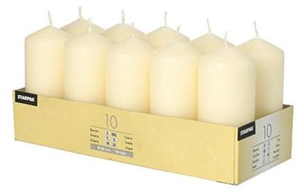 Stumpenkerzen Ø 40 mm · 90 mm creme Produktbild 