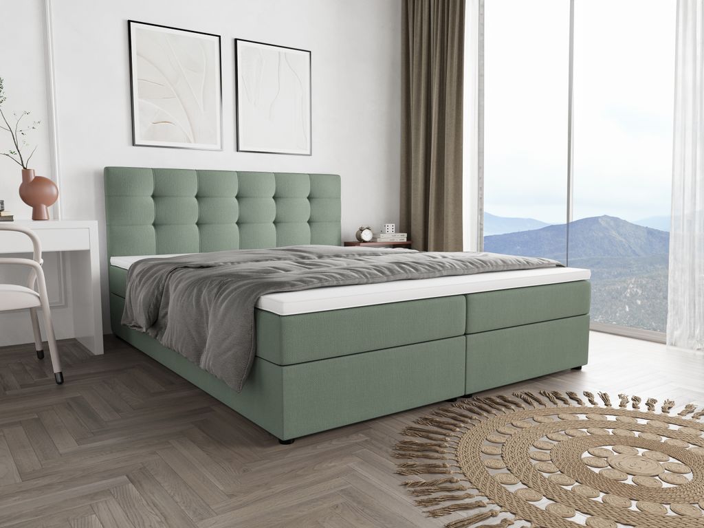 Boxbett FADO 11 180x200 Cosmic 16, Bett, Bettkasten, Hotelbett, Topper, Matratze, Bettkasten, Schlafzimmer, Bonell, Stauraum, Kontinentalbett