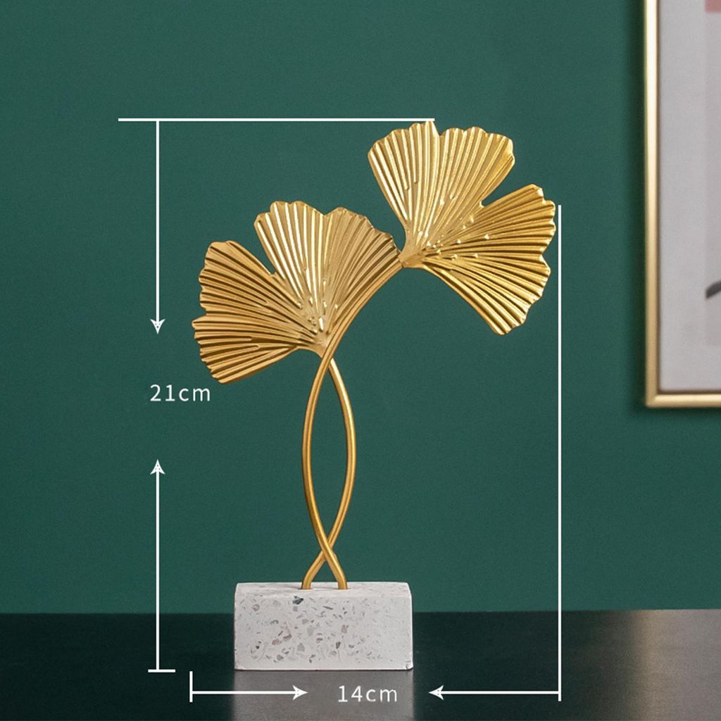 Exquisite Eisen Gold Leaf Ornaments Eisen Baum Desktop Kunst Dekoration Home Decoration2# 21 X 14cm / 8.27 X 5.51in