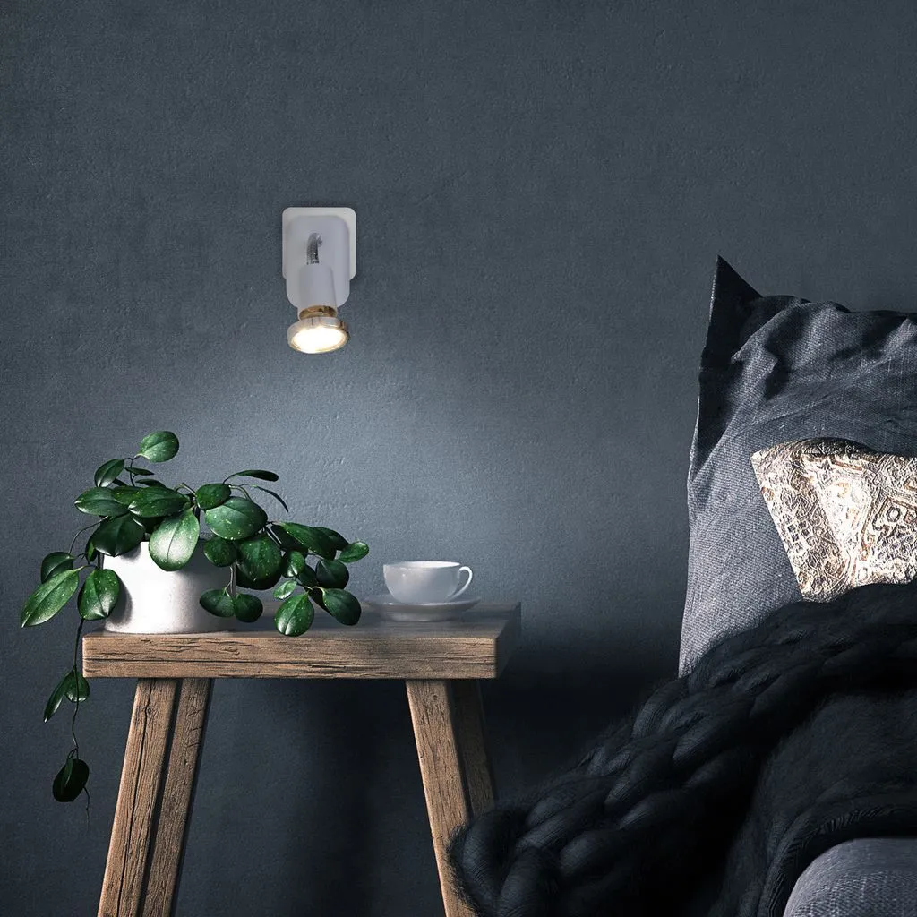 Lampe LED blanche à brancher 3W GU10 - Éclairage compact basse énergie - 3