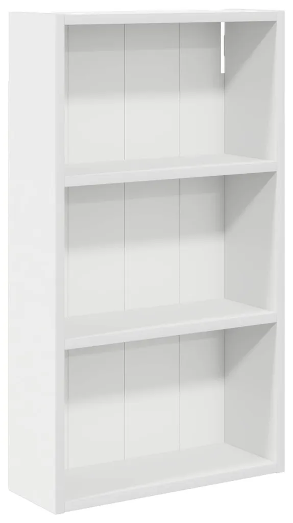 Armoire de bain blanche 40x70 cm en aggloméré avec étagères internes