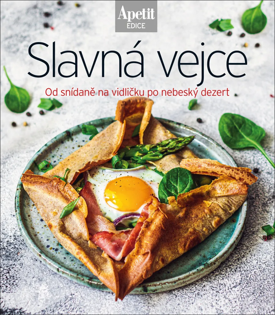 Livre Slavná vejce en édition reliée avec 100 recettes d'œufs