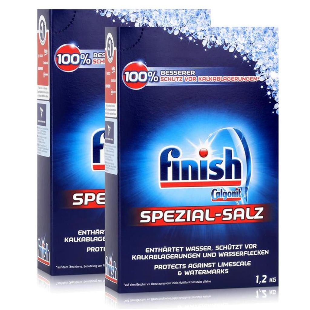 Calgonit Finish Spülmaschinen Spezial-Salz 1,2kg (2er Pack) Produktbild 