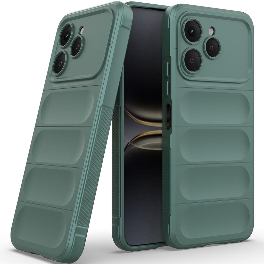 Handyhülle für Tecno Spark 40 4G Weich TPU Silikon Stossfest Anti-rutsch Hülle Grün
