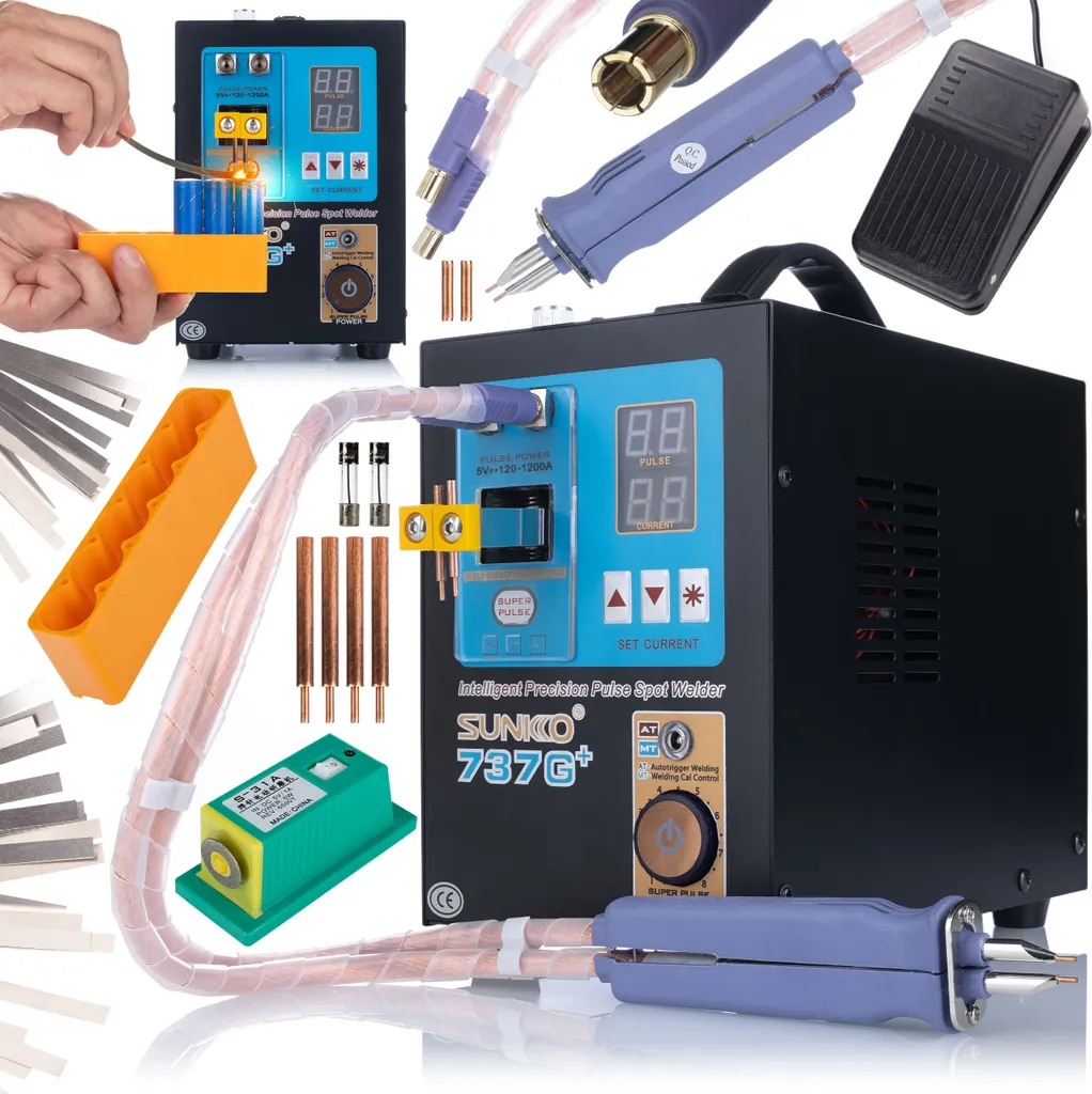 Soudeuse par points Sunkko 737G Plus pour assemblage de batteries 220V