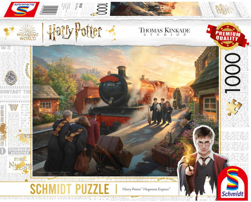 Schmidt Spiele GmbH Wizarding World, Harry Potter Hogwarts Express , Puzzle Thomas Kinkade 1.000 Teile Sonstige