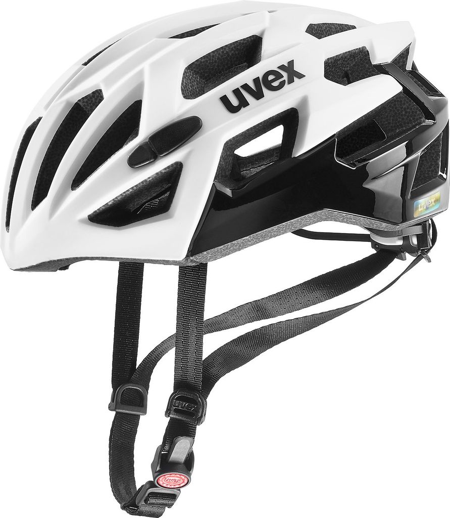 UVEX Bike-Helm race 7 white-black Größe S (51-55 cm)