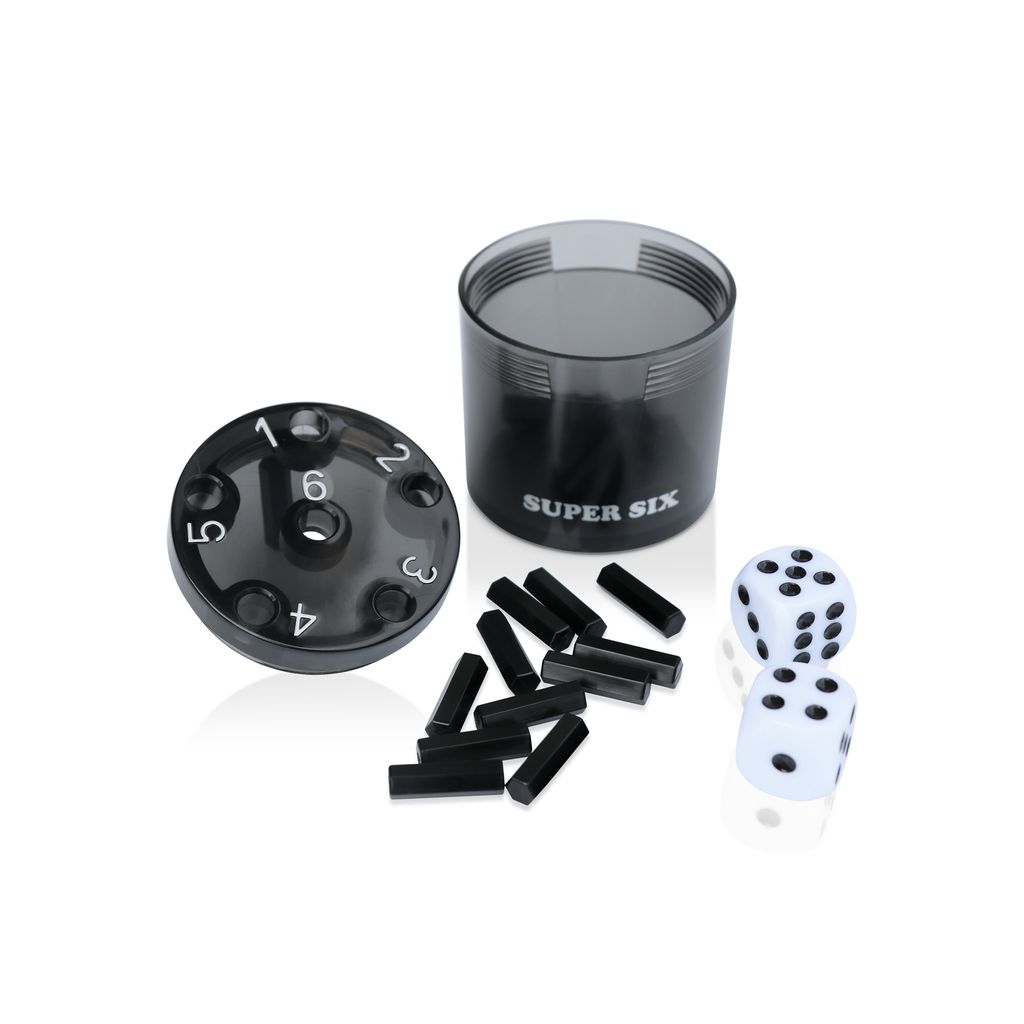 BestSaller 3013 SUPER SIX hra s kostkami z ABS plastu, Obrázek produktu 
