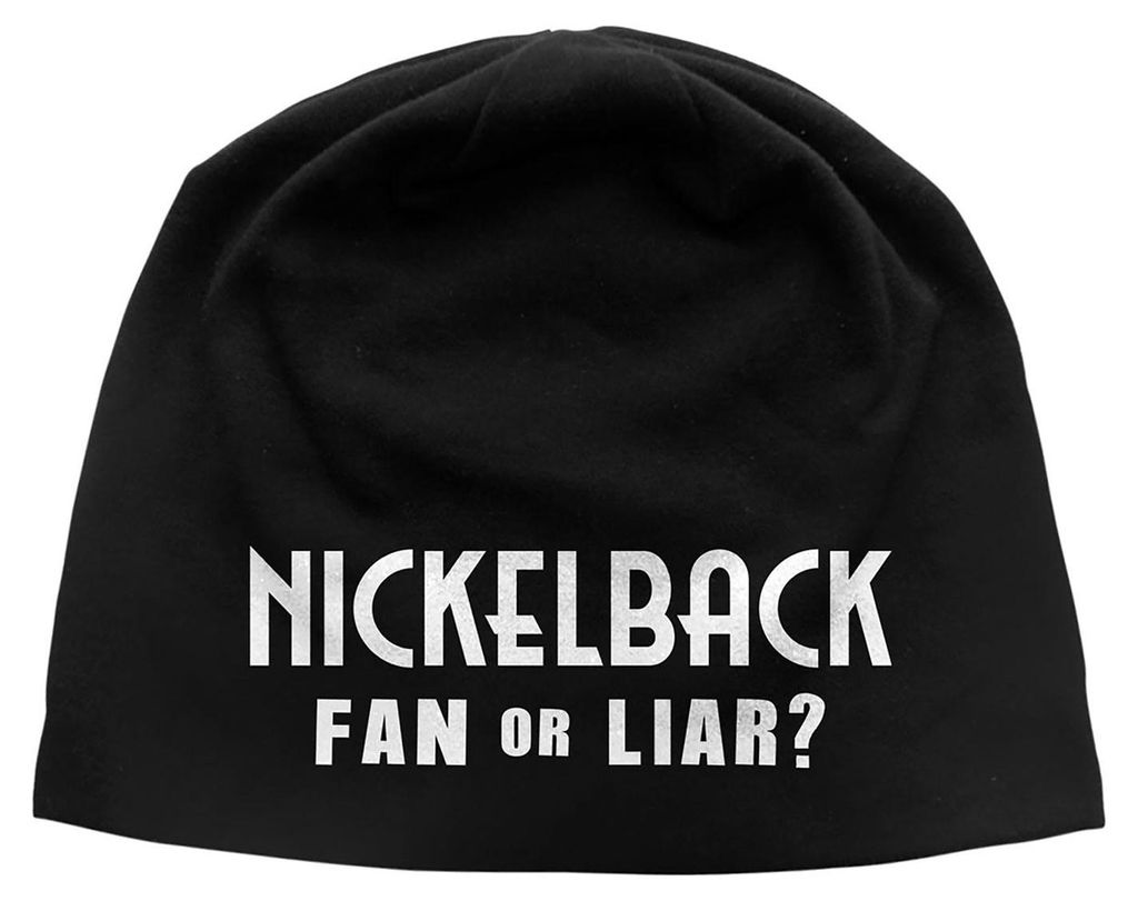 Nickelback - "Fan Or Liar" Mütze für Herren/Damen Uni RO16172 (Einheitsgröße) (Schwarz)