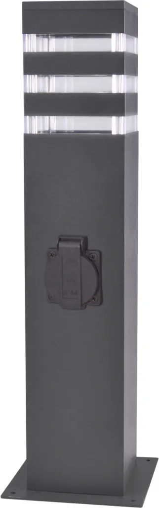 Luminaire de balisage extérieur 44 cm avec prise pour outils de jardin