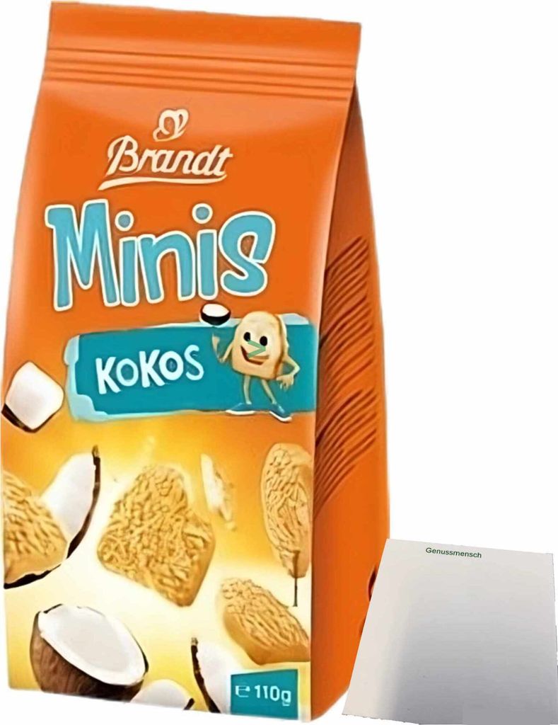 Brandt Mini Zwieback Kokos (110g Packung) + usy Block