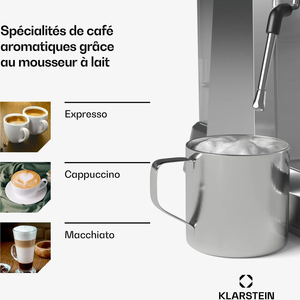 Dites adieu aux capsules avec cette Machine à Café Grain 20 Bars Pro