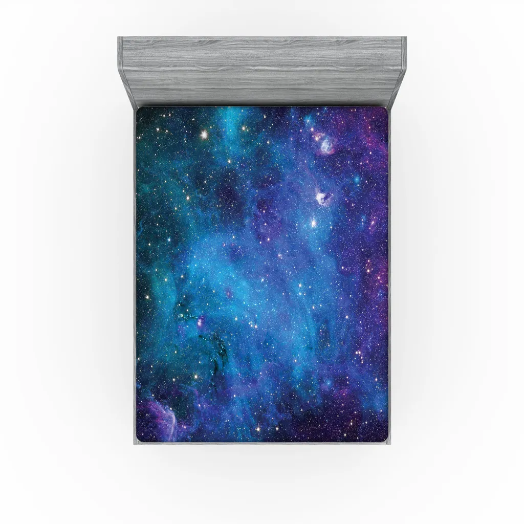 Drap-housse Décoration Espace 180x200 cm, Idéal pour Chambre Adulte Zen - 3