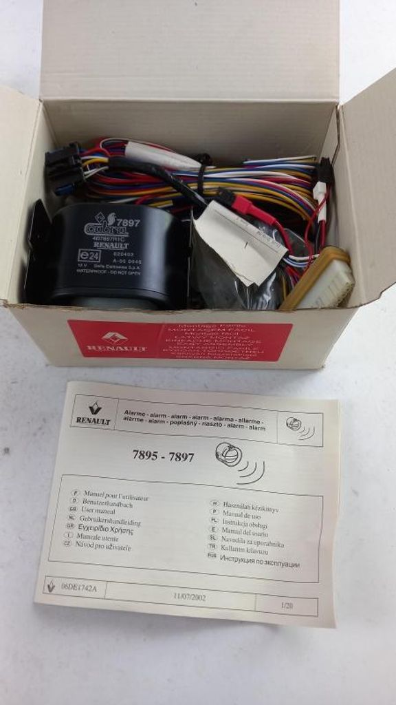 Original RENAULT Modus Alarmanlage 7711227684
