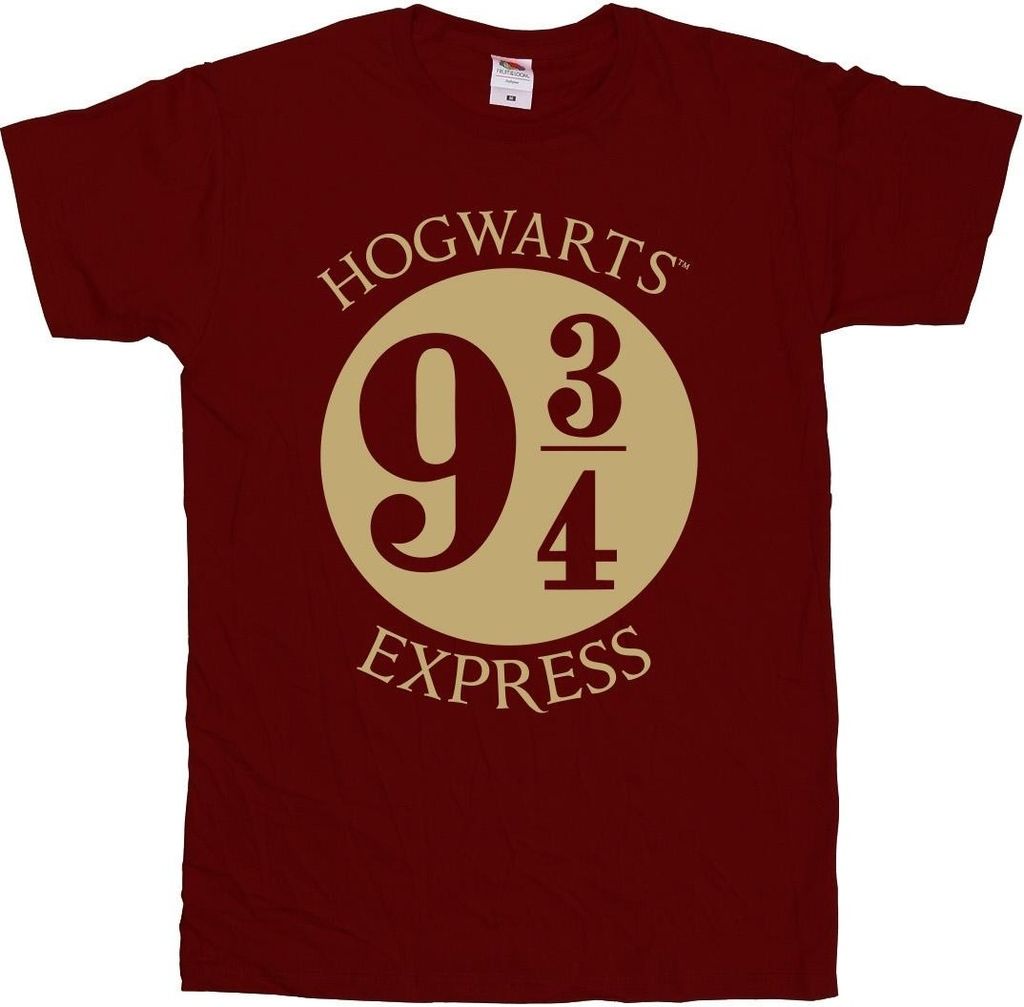 Harry Potter - "Platform Nine and Three Quarters" T-Shirt für Jungen BI20271 (116) (Weinrot)