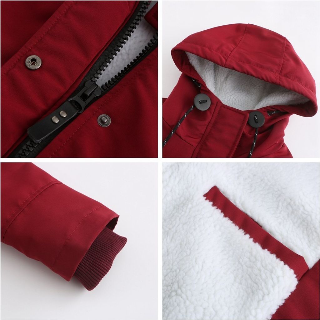 Damen Winterjacke Winterjacke Baumwolljacke Warme, Produktbild 5