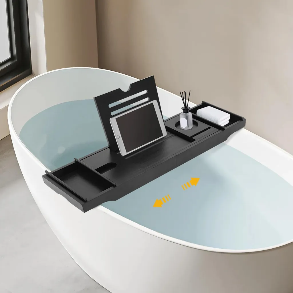 Pont de baignoire stable extensible 111cm pour éviter les chutes d'eau