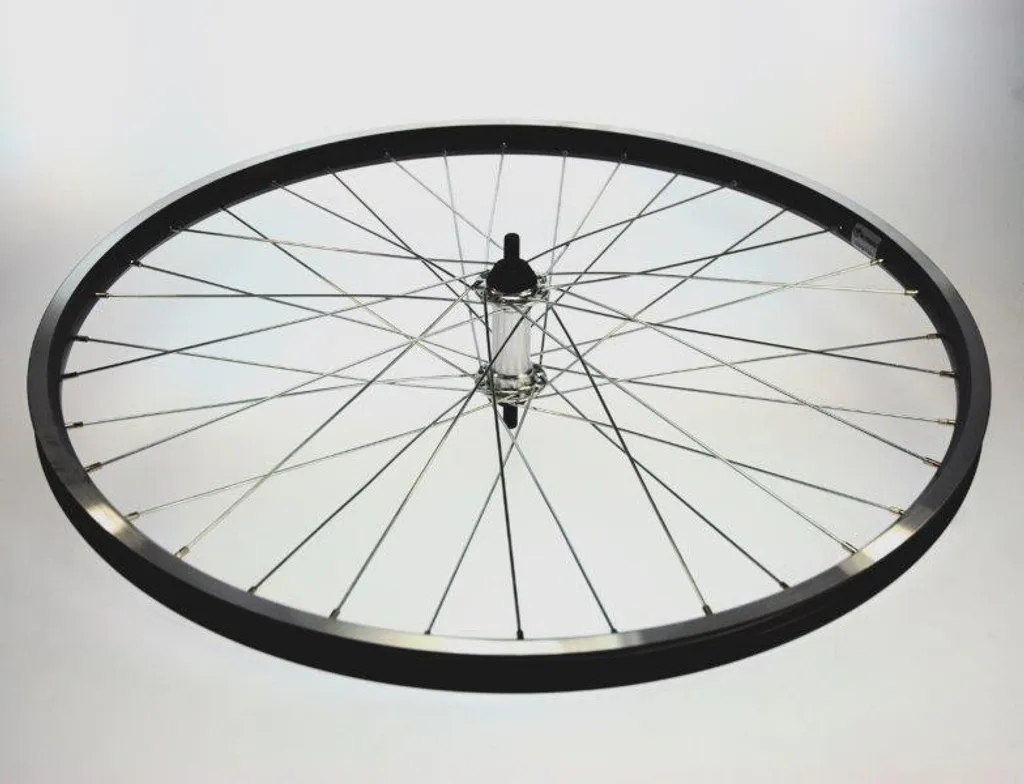 Roue Avant 26x1.75 Aluminium Noir Légère et Résistante pour Ville et VTC