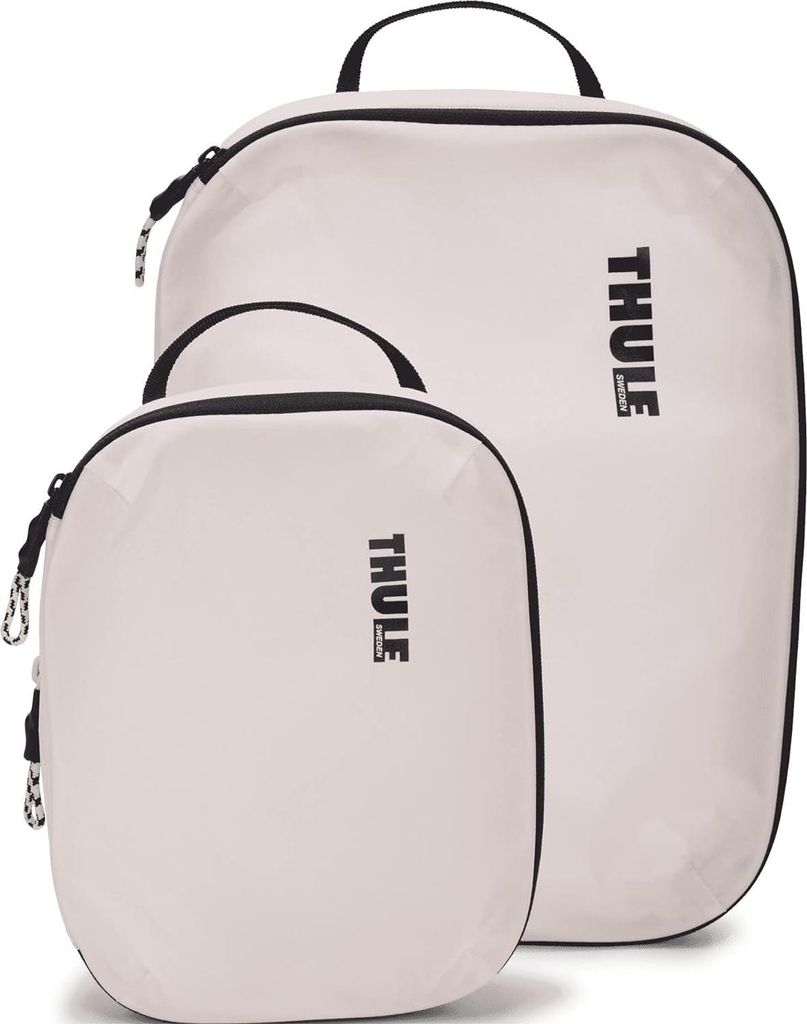 Packing Cubes Kompressionsset für Koffer - Kompressionsbeutel für klein/mittelgroß - Weiß Einheitsgröße Packing Cubes Kompression
