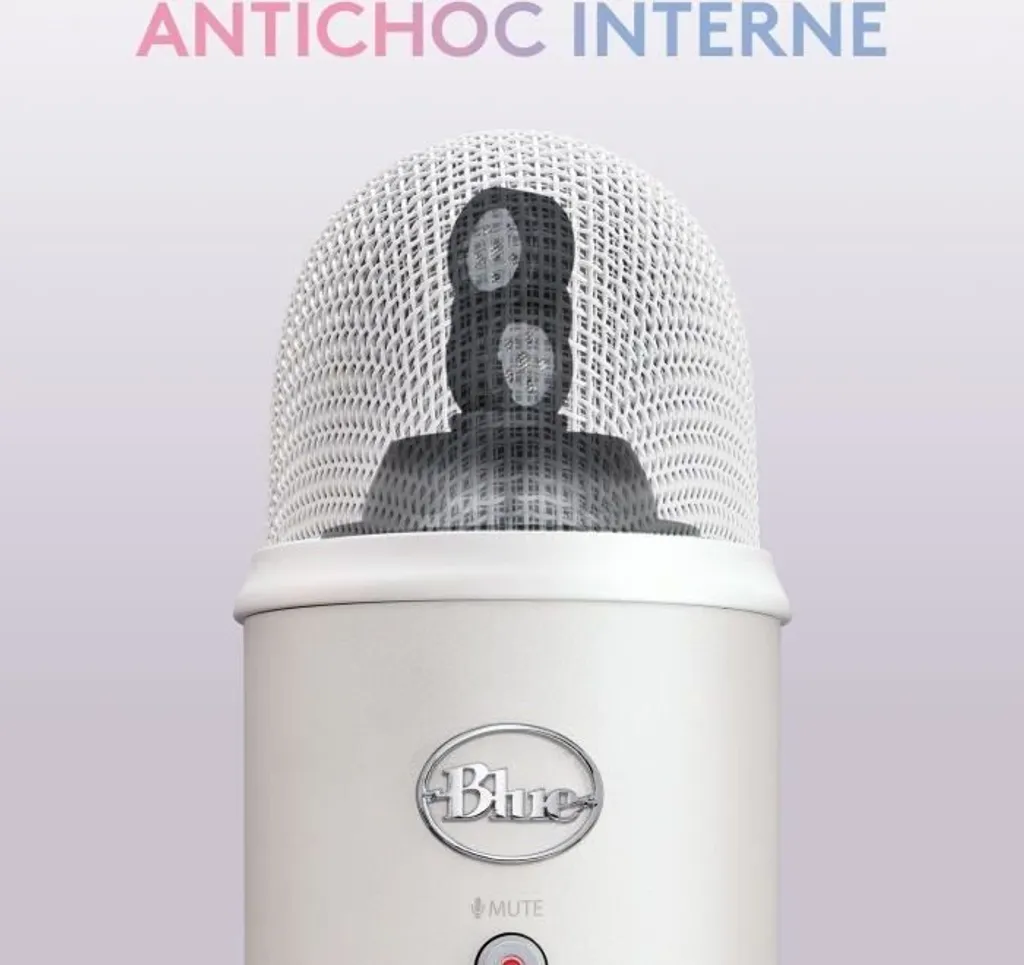 Micro USB Blue Yeti Logi Off White - Microphone de Streaming de Précision - 6