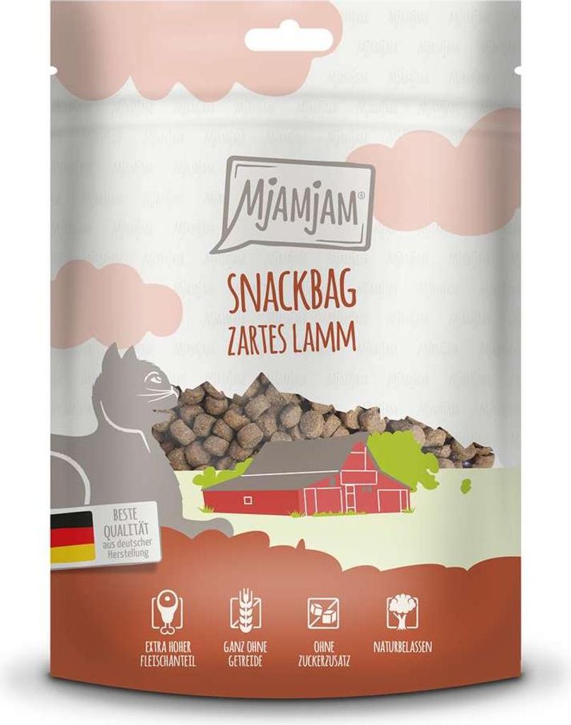 Mjamjam 125 g x 8 sachets snack agneau tendre Image du produit 