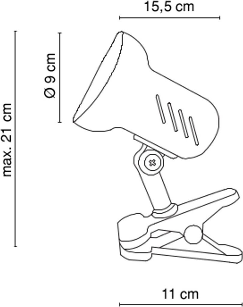 Globo Basic Klemmstrahler, 1xE27 R63; 5496 Produktbild 3