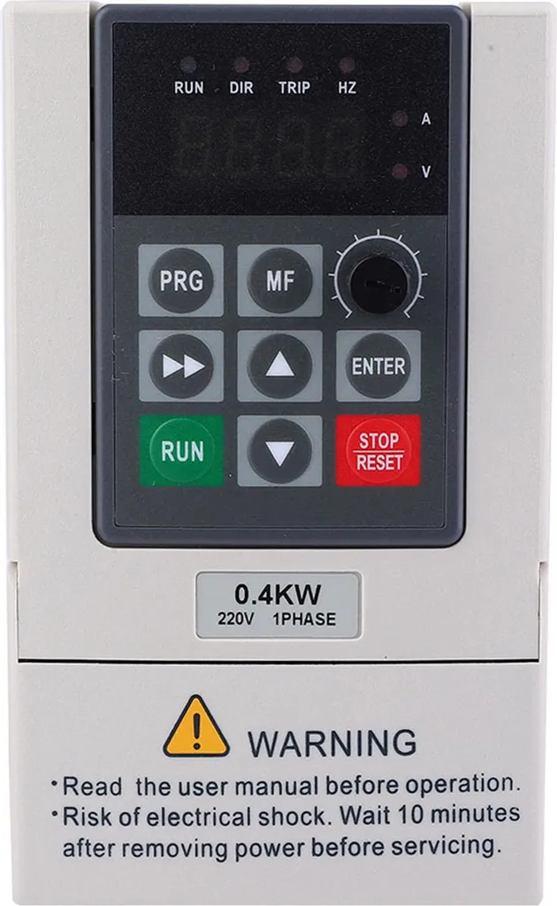 Convertisseur VFD 220V monophasé triphasé 0.4kW à haut rendement