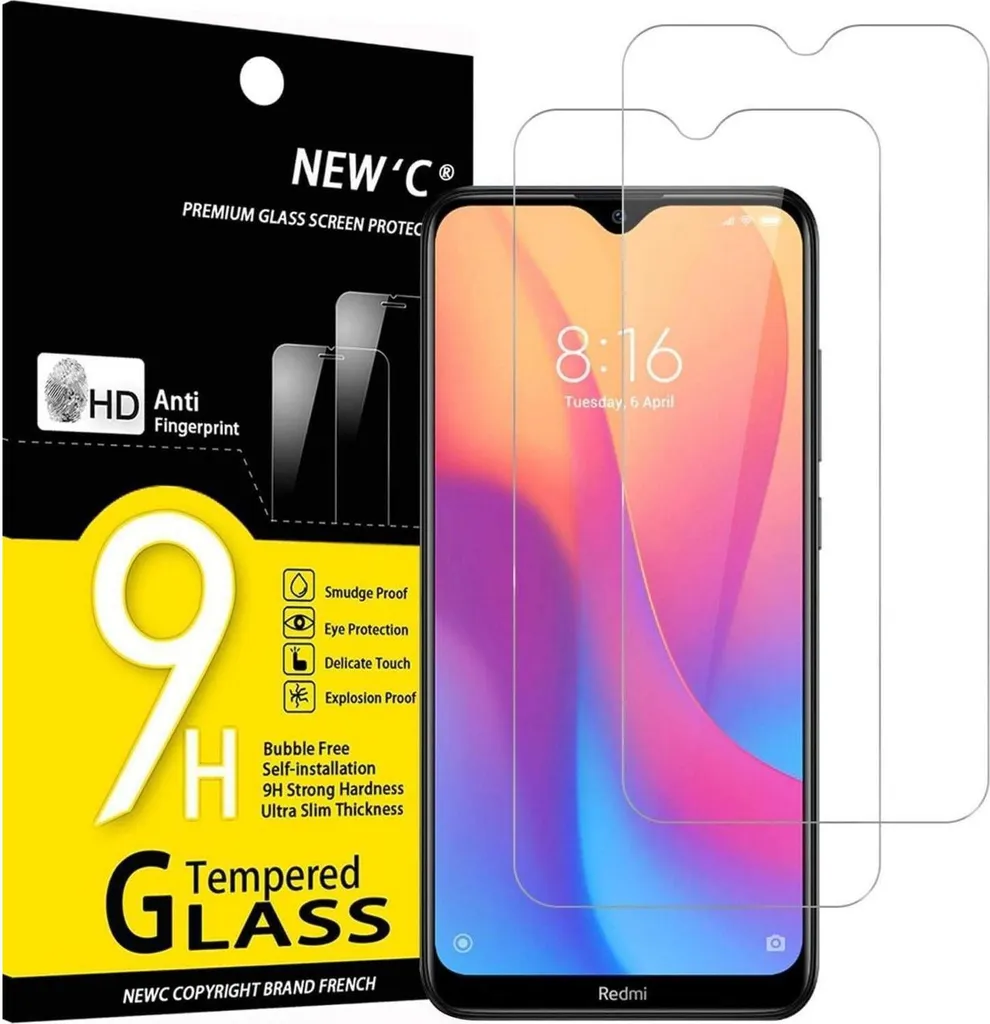 Film de Protection Blindé Xiaomi Redmi 8 / 8A en Verre Trempé 9H x2