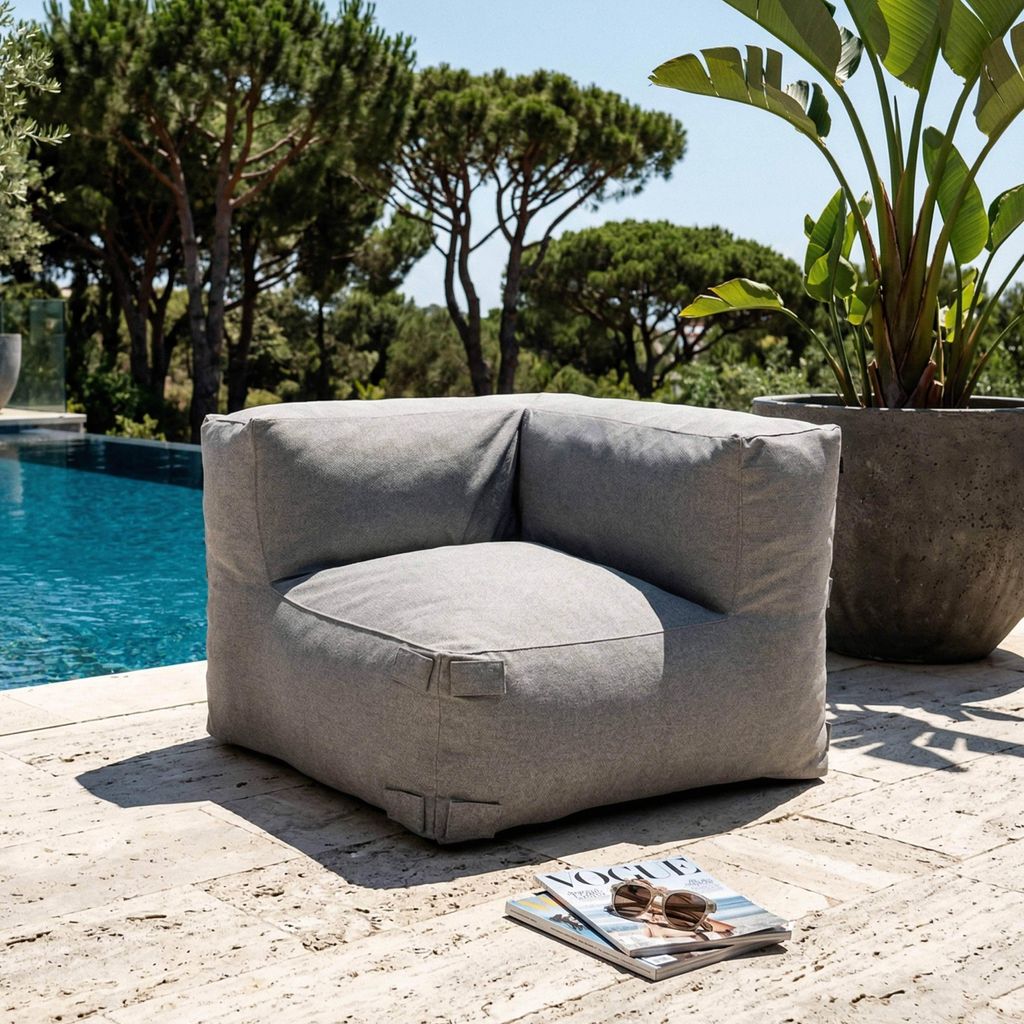 Ecksofa-Sessel für modulares graues Sofa - Oviala Mixi
