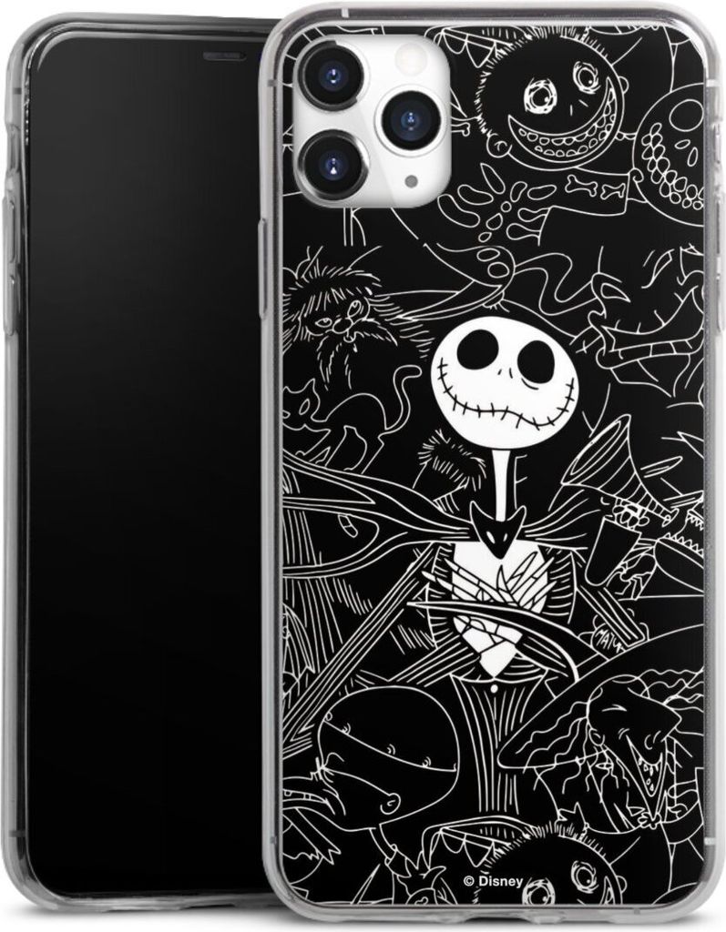 DeinDesign Slim Hülle für Apple iPhone 11 Pro Max Silikon Case Ultra Dünn Handyhülle Disney Halloween Nightmare Before Christmas