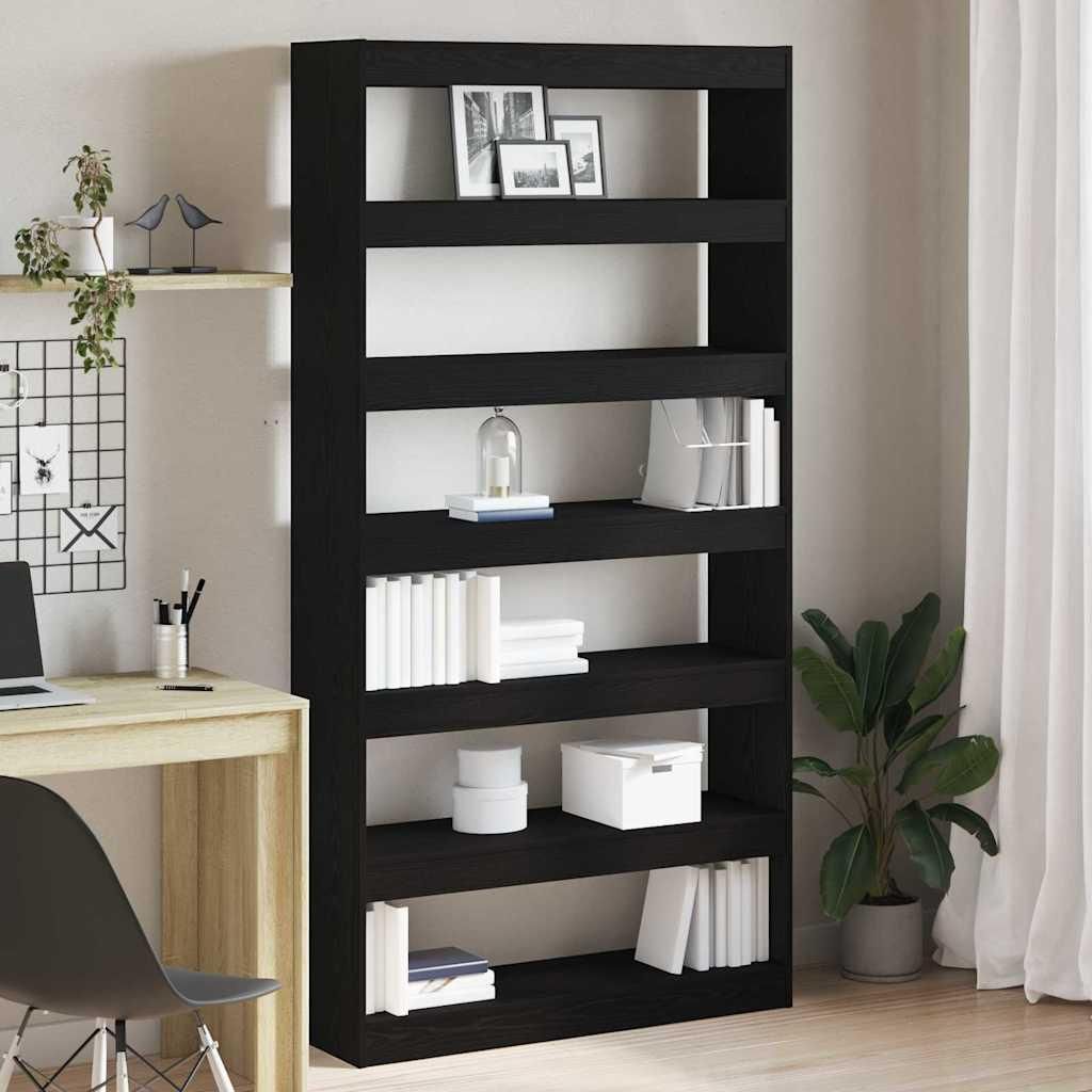 Maison Exclusive - Bücherregal Schwarze Eiche 100 x 30 x 198 cm Holzwerkstoff