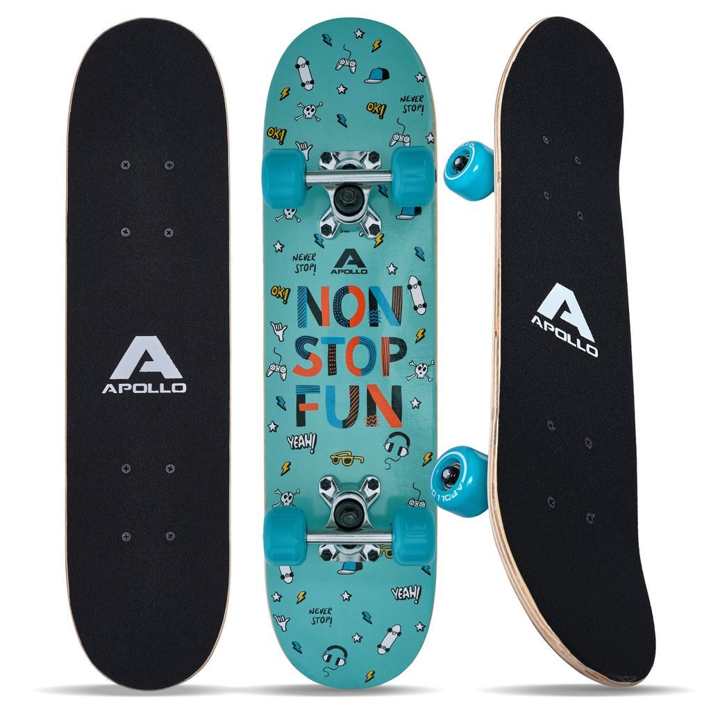 Apollo Kinder Skateboard, | kleines Komplett Board mit ABEC Produktbild 