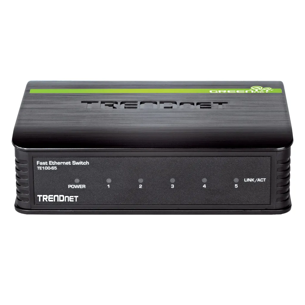 Switch Ethernet 5 Ports Fast 10/100 Boîtier Métal Silencieux et Compact - 7