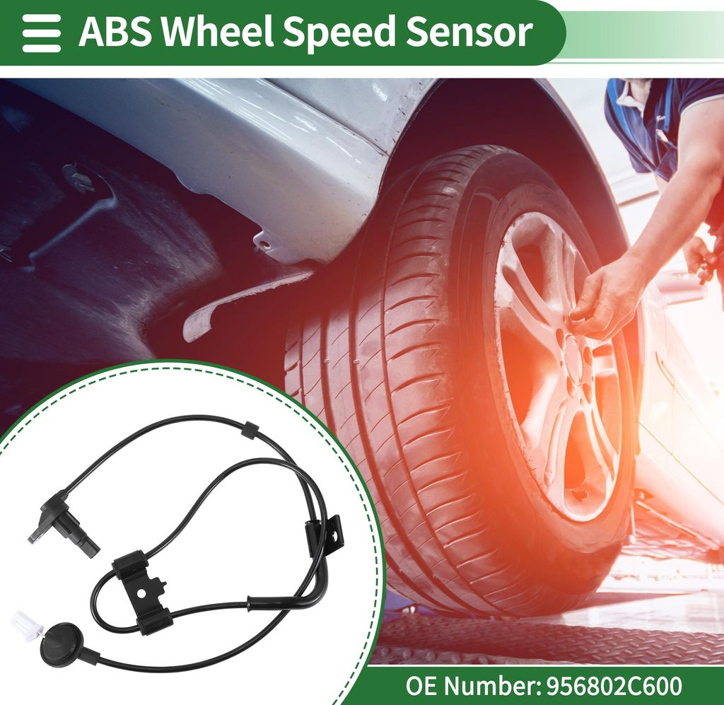 ABS Raddrehzahl Sensor Hinten Links ABS Sensor Blockierschutz Bremsen System Sensor Nr. 956802C600 für Hyundai Tiburon 2006-2008