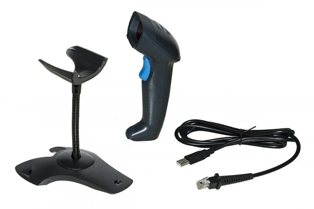 Link Laser Lecteur de Code-Barres Filaire USB avec Support Ergonomique