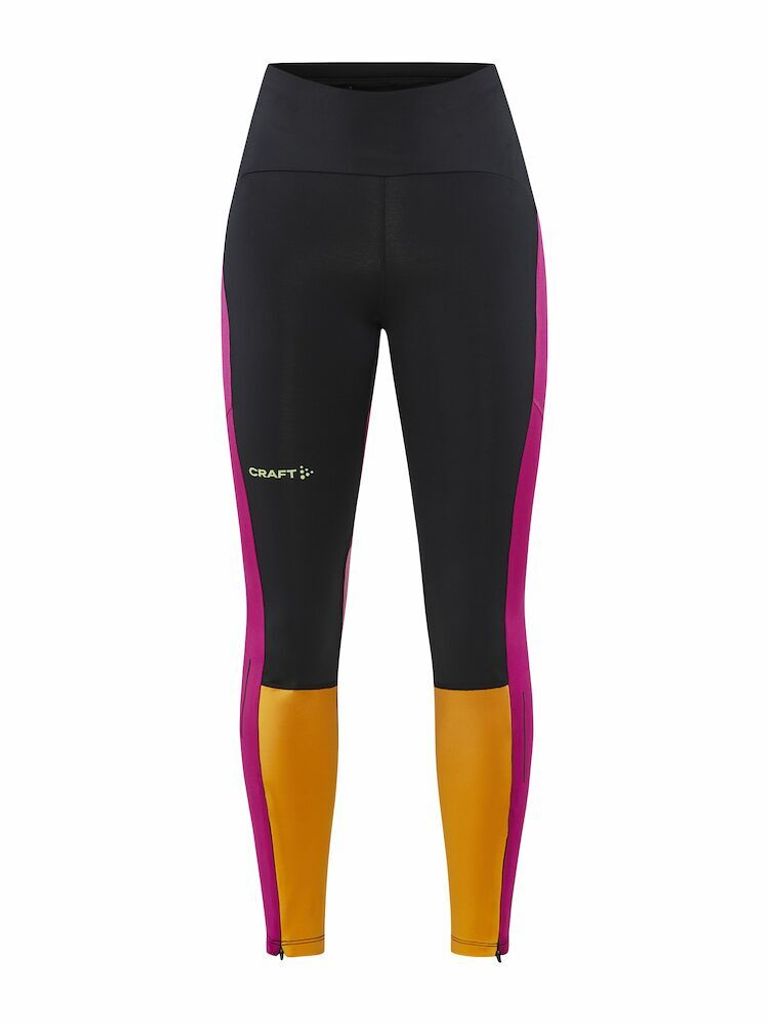 Craft PRO Hypervent Women's Black/Roxo Laufhose/Leggings