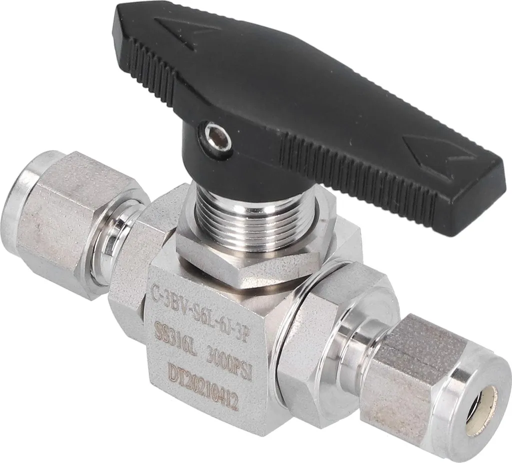 Régulateur de fluide 6mm inox pour circuits hydrauliques et air comprimé